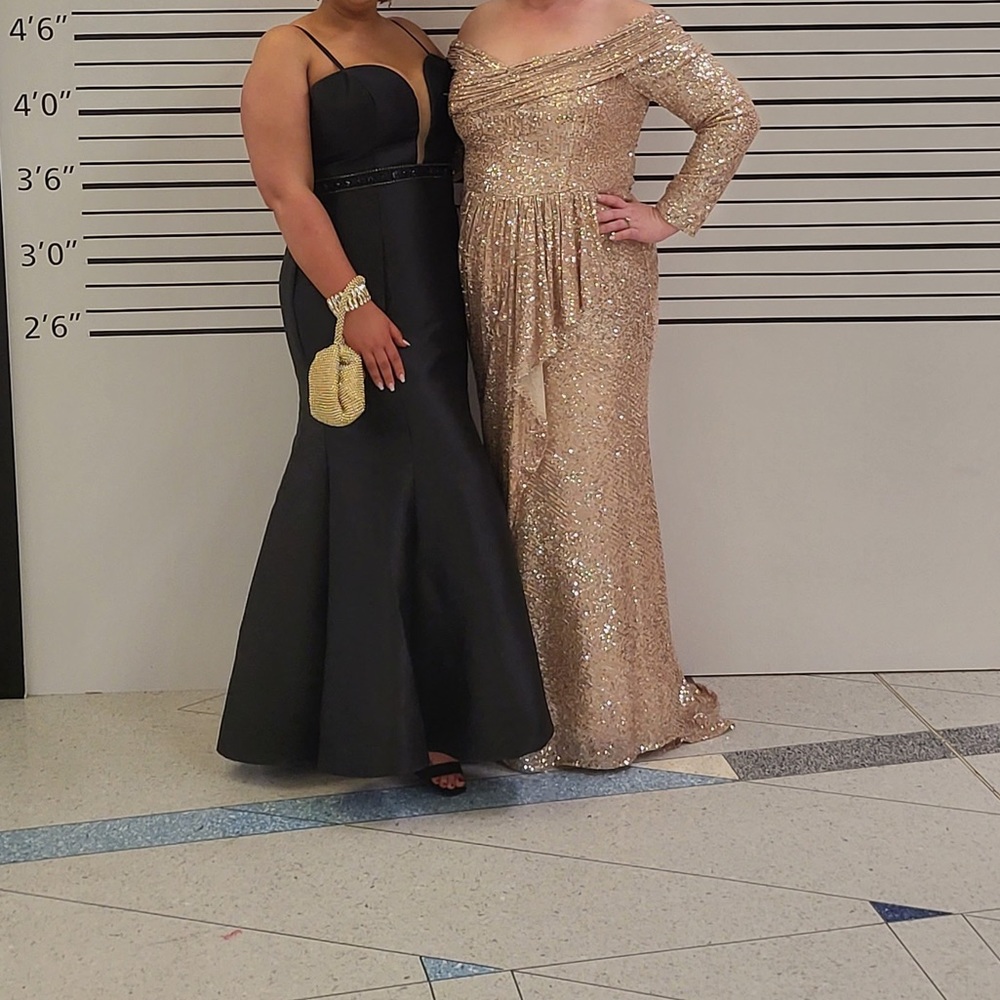 Cinderella Divine Rose Gold Off Shoulder Gown - Picture 3 of 3